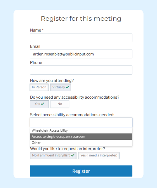 Speaker Sign Up Form for PI Meetings